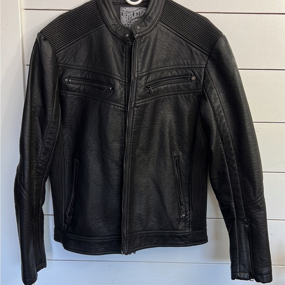 Men’s affliction Leather jacket - Picture 1 of 9